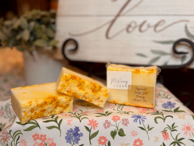 Peppermint Orange Zest Shampoo Bar